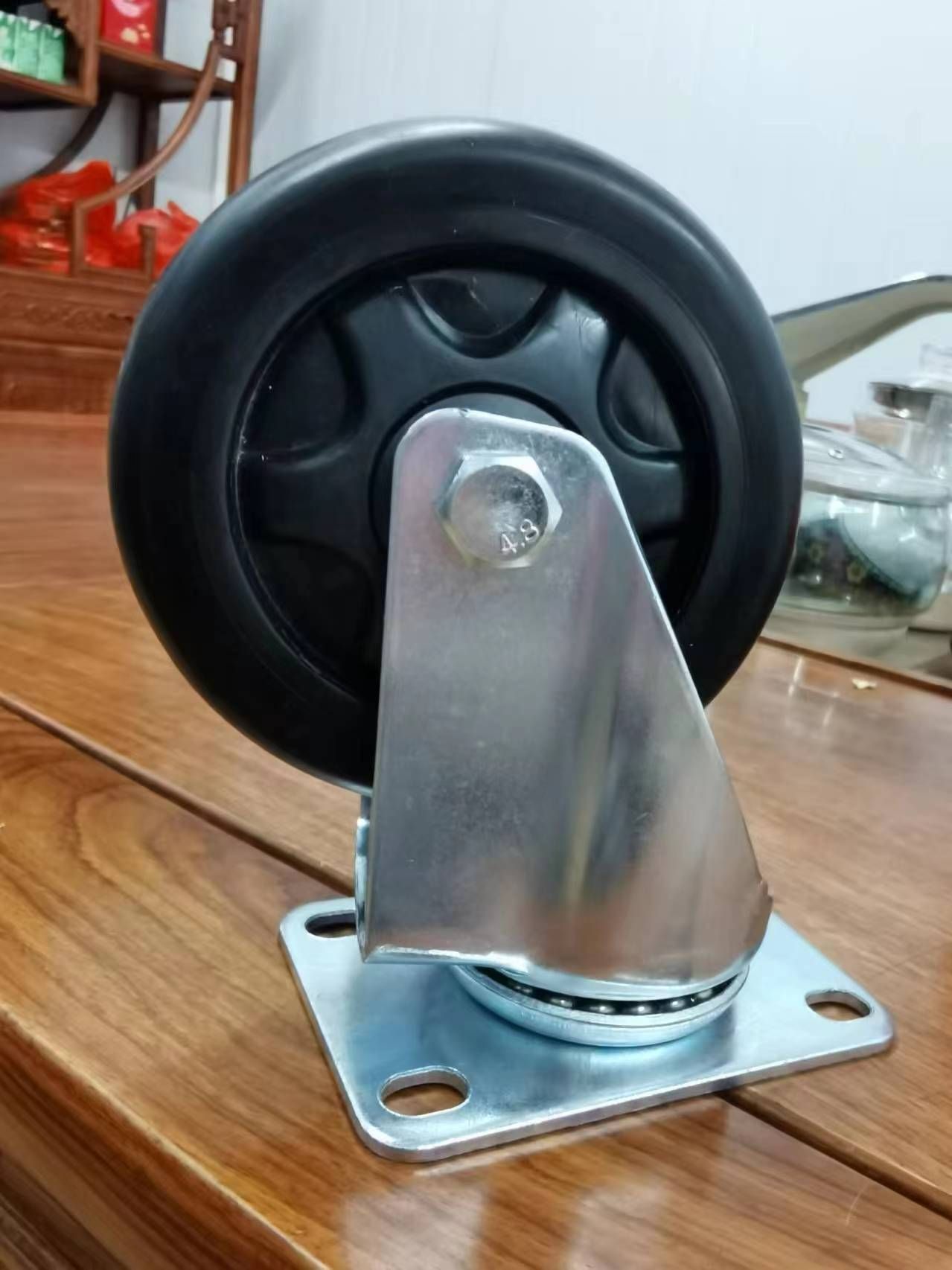 Medium Caster movable rubber wheel 