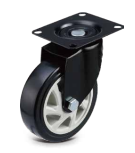 Medium Heavy Caster  black wheel  