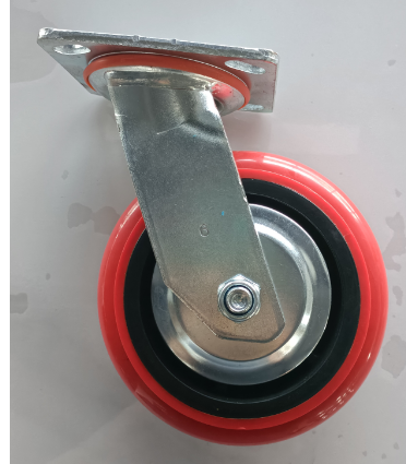 Heavy Caster HL-B red wheel