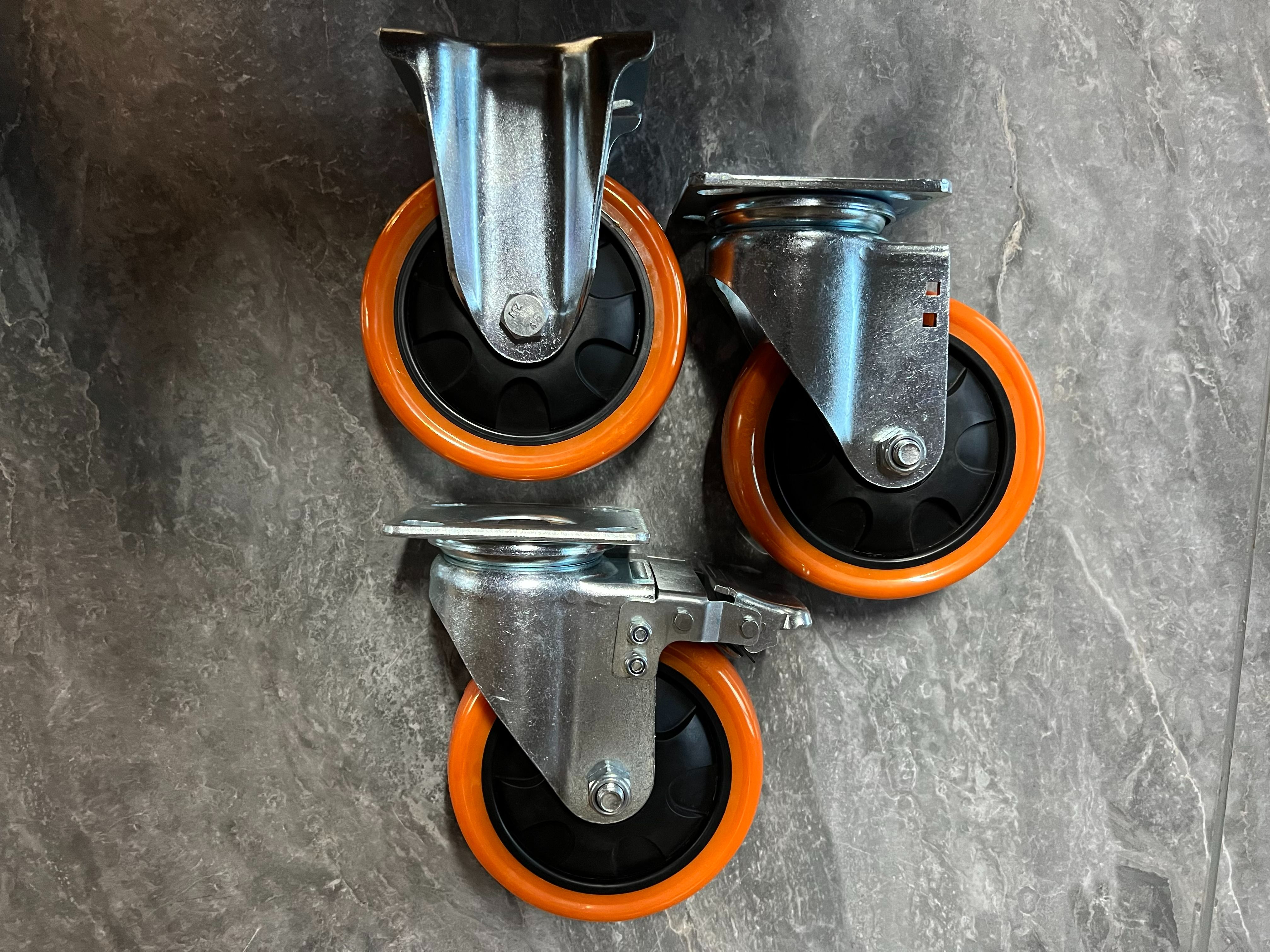 Heavy Caster  HL-A orange PU wheel