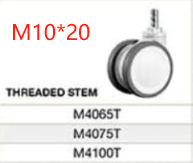 Medical-Caster-2.5-inch-screw-rod-double-wheel